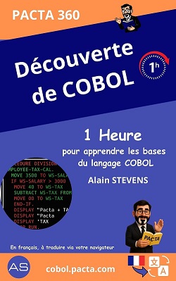 Couverture du livre Découverte de COBOL - formation Cobol en 1 heure